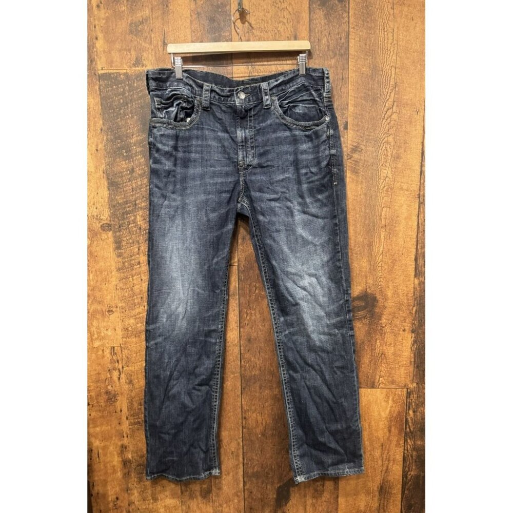 Silver Jeans Men's Straight Jeans - Dark Blue